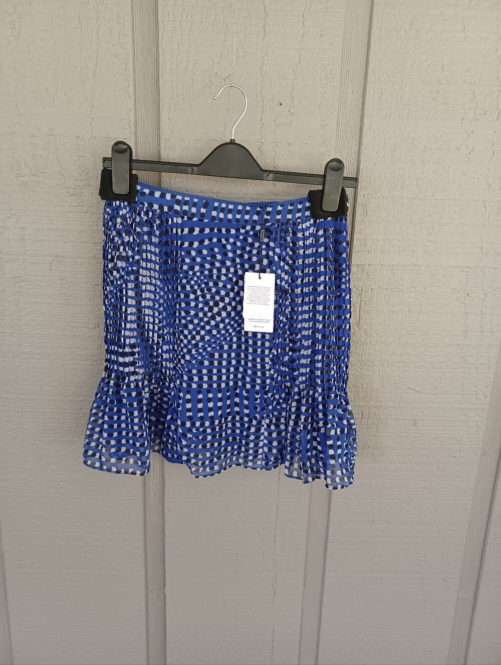 Reiss Ellie Spot Printed Mini Skirt Size 4 Women Preppy High Rise Feminine